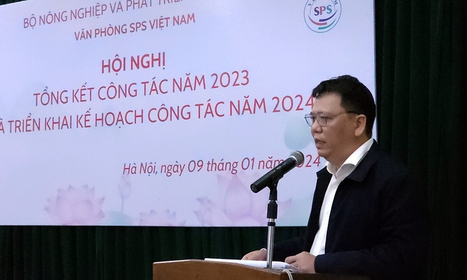 Ông Ngô Xuân Nam, Phó Giám đốc Văn phòng SPS Việt Nam, đánh giá kết quả 2 năm thực thi Lệnh 248, 249 của Trung Quốc. Ảnh: Bảo Thắng.