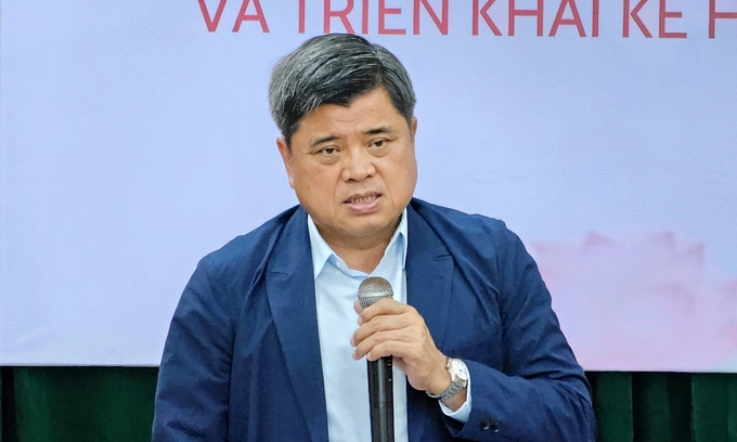 Thứ trưởng Trần Thanh Nam dự báo tình hình kinh tế năm 2024 còn nhiều khó khăn. Ảnh: Bảo Thắng.