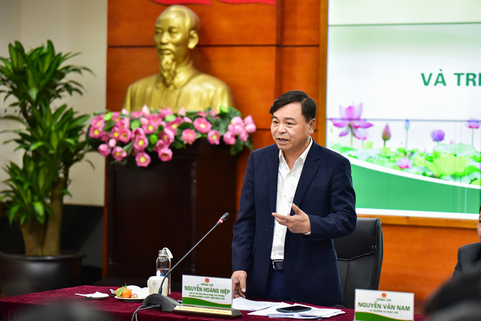 Thứ trưởng Nguyễn Hoàng Hiệp: 'Quan trọng là giảm độ trễ trong ban hành, xây dựng văn bản quy phạm pháp luật'. Ảnh: Quỳnh Chi.