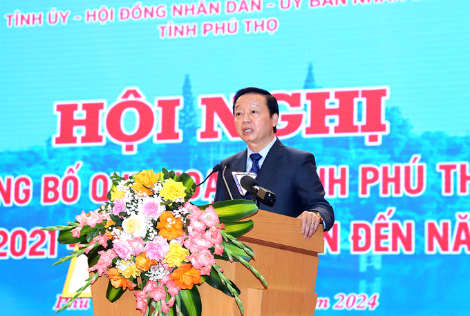 Phó Thủ tướng Chính phủ Trần Hồng Hà phát biểu chỉ đạo tại hội nghị. Ảnh: baophutho.vn