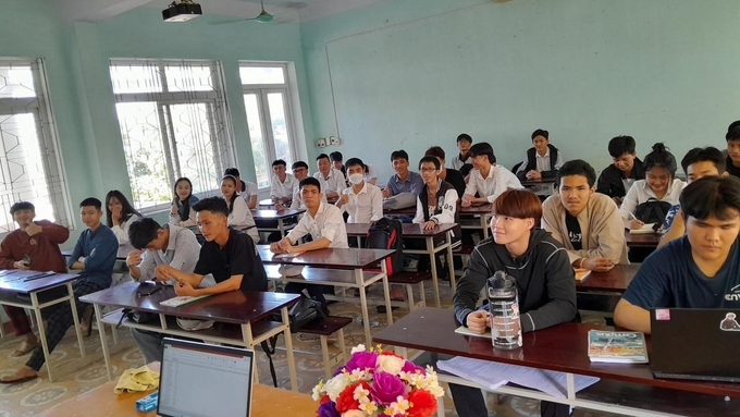 Sinh viên Trường Đại học Quảng Bình trong giờ lên lớp. Ảnh: ĐHQB.