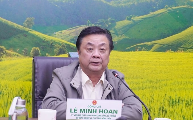 Bộ trưởng Bộ NN-PTNT Lê Minh Hoan nói: 'Bây giờ người ta không chỉ mua sản phẩm mà còn mua cách làm ra sản phẩm đó'. Ảnh: Hồng Thắm.