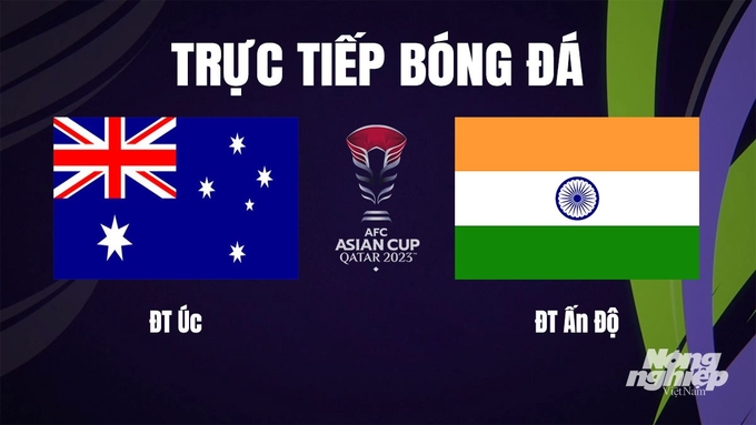 Trực tiếp bóng đá Asian Cup 2023 giữa ĐT Úc vs ĐT Ấn Độ hôm nay 13/1/2024