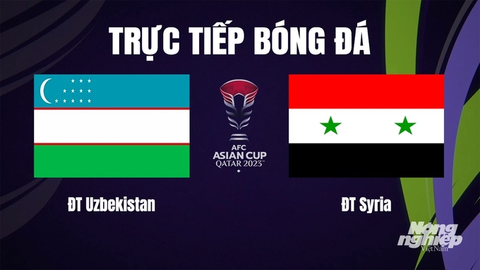 Trực tiếp bóng đá Asian Cup 2023 giữa ĐT Uzbekistan vs ĐT Syria ngày 14/1/2024