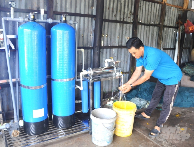 Kiên Giang sẽ ưu tiên đảm bảo cấp nước sinh hoạt cho người dân, kiên quyết không để xảy ra tình trạng thiếu nước sinh hoạt, nhất là các khu vực ven biển và hải đảo. Ảnh: Trung Chánh.