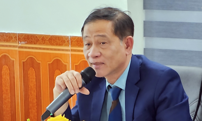 Ông Phạm Anh Tuấn nhấn mạnh vai trò của ngành công nghiệp hỗ trợ khi đẩy mạnh cơ giới hóa nông nghiệp. Ảnh: Bảo Thắng.