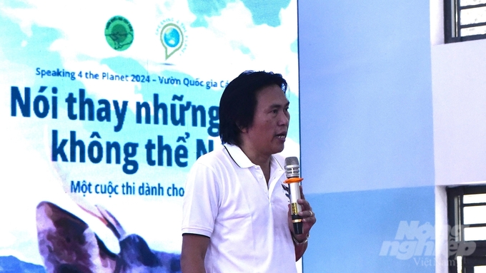 Ông Phạm Xuân Thịnh, Giám đốc VQG Cát Tiên phát biểu tại sự kiện.