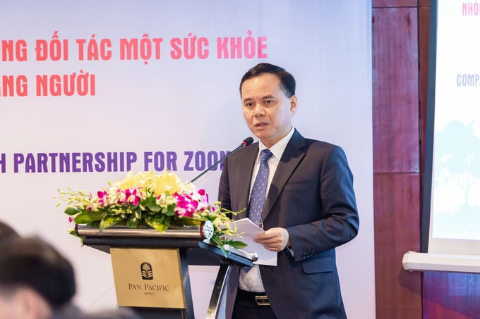 Ông Phạm Kim Đăng, Phó Cục trưởng Cục Chăn nuôi phát biểu tại Hội nghị. 