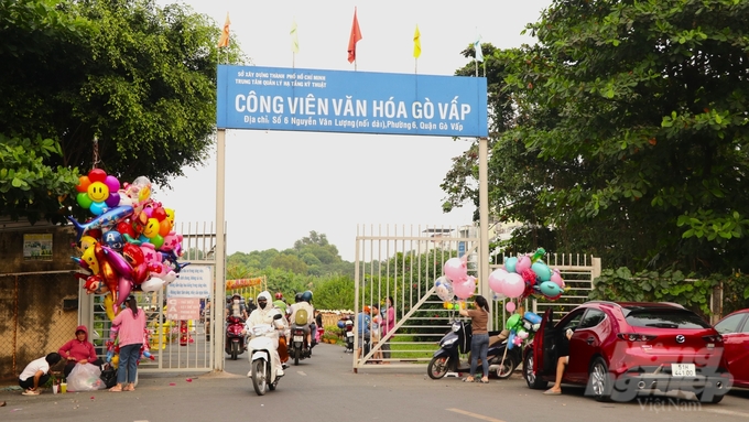 Địa điểm check-in nói trên là Công viên văn hóa Gò Vấp, nằm trên đường Nguyễn Văn Lượng, TP.HCM. Ảnh: Trần Phi.