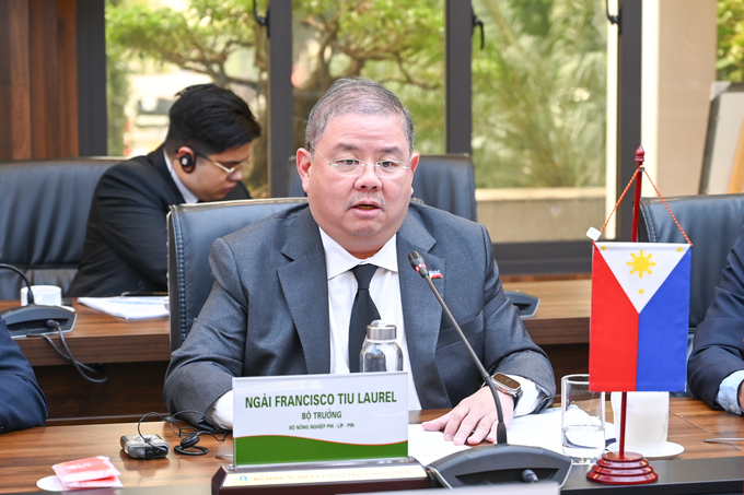 Ông Francisco Tiu Laurel, Jr., Bộ trưởng Bộ Nông nghiệp Philippines coi Việt Nam là đối tác trọng yếu để đảm bảo an ninh lương thực trong nước.