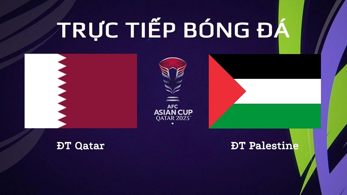 Trực tiếp bóng đá Asian Cup 2023 giữa ĐT Qatar vs ĐT Palestine hôm nay 29/1/2024