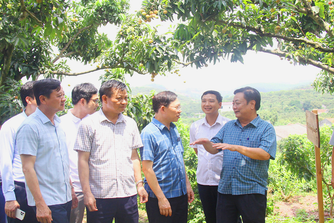 Bộ trưởng Lê Minh Hoan và Chủ tịch UBND tỉnh Bắc Giang Lê Ánh Dương. Ảnh: Nguyễn Hưởng.