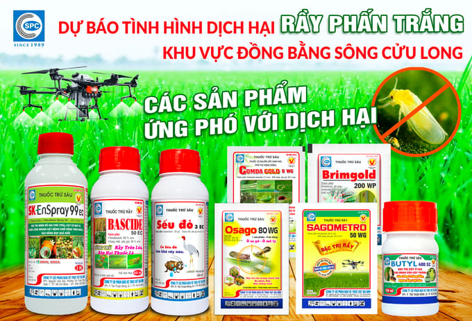 Các sản phẩm phòng trị hiệu quả rầy phấn trắng của Công ty CP BVTV Sài Gòn - SPC.