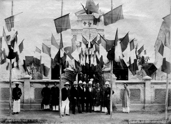 Khai trương Hội Trí Tri (Société d’Enseignement Mutuel du Tonkin) ở Hà Nội ngày 1/4/1892. Ảnh: baotanglichsu.vn.