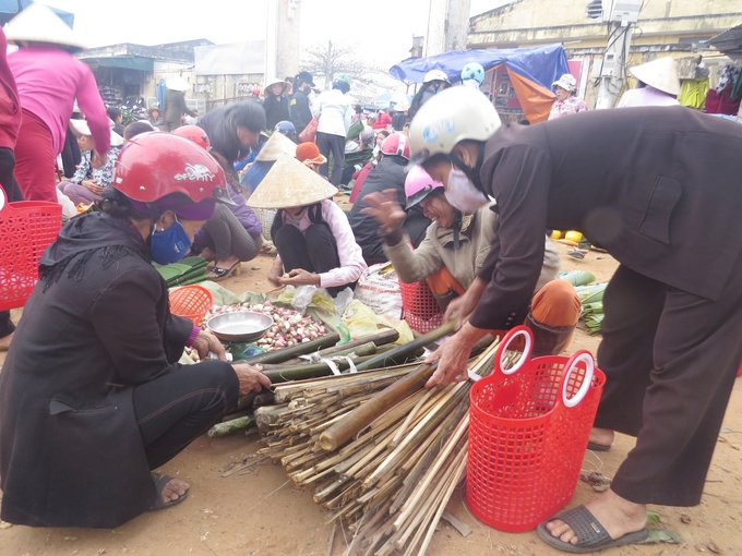 'Lạt này gói bánh chưng xanh'. Ảnh: T. Đức.