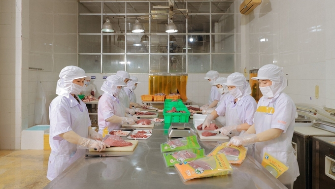 Nhà máy chế biến thịt đà điểu của Trung tâm Giống đà điểu Khatoco Ninh Hòa. Ảnh: Kim Sơ.