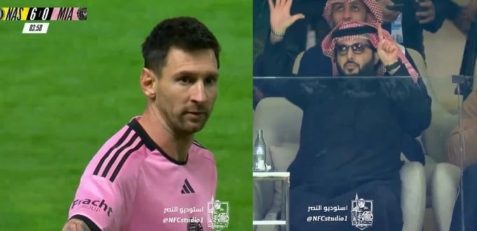HÌnh ảnh Lionel Messi bị chế nhạo. Ảnh: AS.