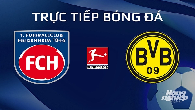 Trực tiếp bóng đá Bundesliga 2023/24 giữa Heidenheim vs Dortmund hôm nay 3/2/2024