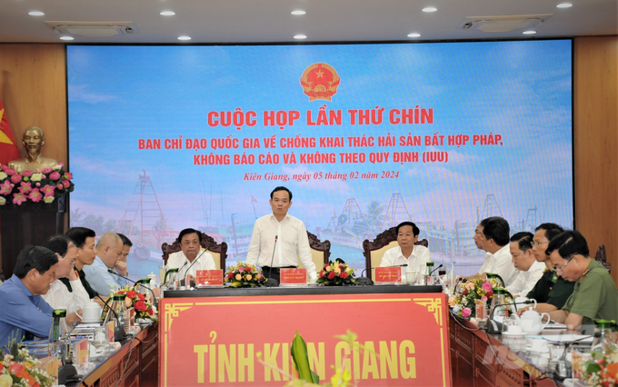Phó Thủ tướng Chính phủ Trần Lưu Quang chủ trì cuộc họp lần thứ 9 Ban Chỉ đạo quốc gia về chống khai thác hải sản bất hợp pháp, không báo cáo và không theo quy định (IUU). Trung Chánh.
