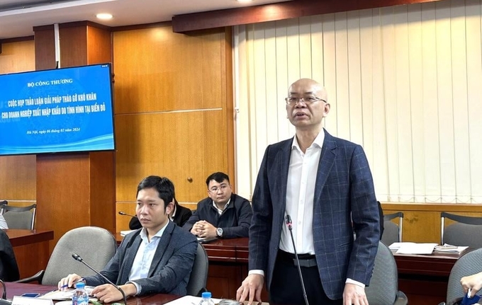 Ông Trần Thanh Hải, Phó Cục trưởng Cục xuất nhập khẩu đề nghị doanh nghiệp quan tâm đến những rủi ro về vận chuyển khi qua Biển Đỏ.