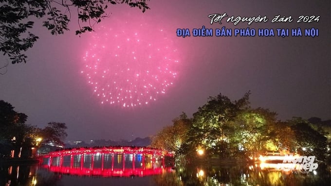 Hà Nội sẽ có 32 điểm bắn pháo hoa dịp Tết Nguyên đán Giáp Thìn 2024
