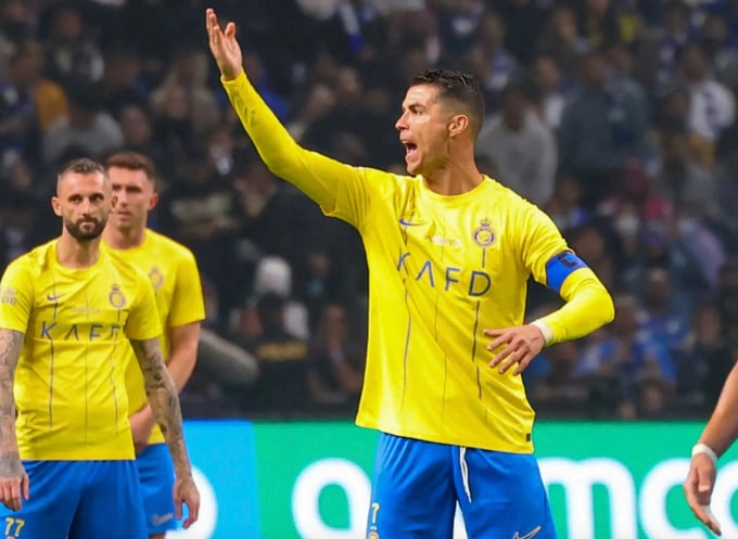 Cristiano Ronaldo thi đấu kém cỏi trong trận chung kết với Al Hilal.