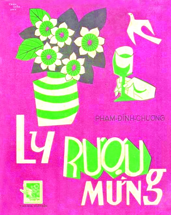 Ca khúc 'Ly rượu mừng' được ấn hành thành tờ nhạc vào mùa xuân 1955.