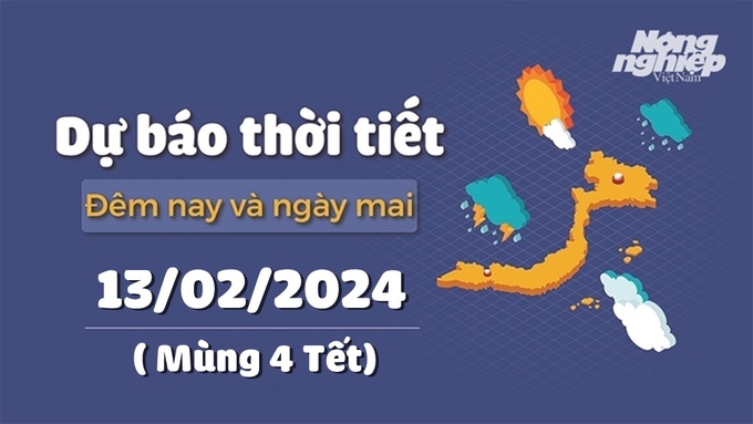 Dự báo thời tiết ngày mai 13/2/2024 tại các vùng trong cả nước