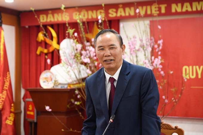 Thứ trưởng Phùng Đức Tiến khẳng định, nâng vị thế của Báo Nông nghiệp Việt Nam, cũng là nâng tầm, nâng vị thế của Bộ, của ngành và vai trò của nông nghiệp, nông dân, nông thôn. Ảnh: Tùng Đinh.
