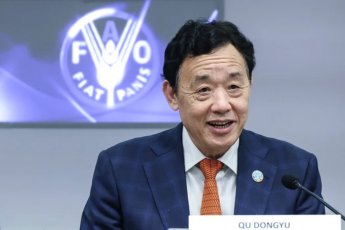 Tổng Giám đốc Tổ chức Lương thực và Nông nghiệp (FAO) Qu Dongyu.