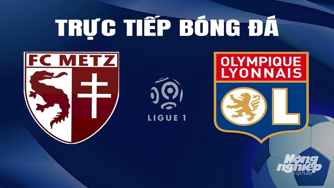 Trực tiếp bóng đá Ligue 1 (VĐQG Pháp) 20224/24 giữa Metz vs Lyon hôm nay 24/2/2024