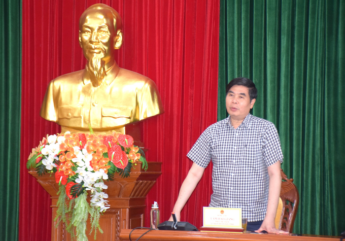 Ông Lâm Hải Giang, Phó Chủ tịch UBND tỉnh Bình Định, cho rằng công tác chuẩn bị giải đua Grand Prix Bình Ðịnh 2024 còn rất nhiều việc phải làm. Ảnh: V.Đ.T.