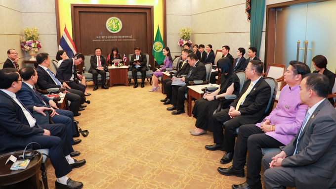 The working session between the Ministry of Agriculture and Rural Development of Vietnam and the Ministry of Agriculture and Cooperatives of Thailand took place on February 23.