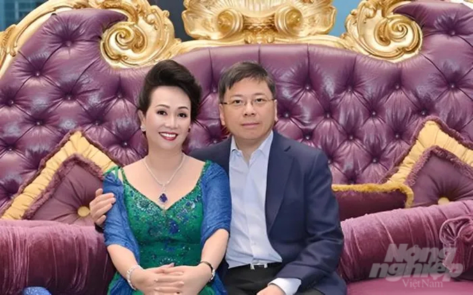 Bà Trương Mỹ Lan và ông Chu Lập Cơ trước thời điểm bị bắt. Ảnh: CTV.