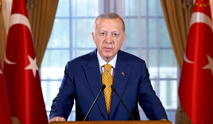 Tổng thống Thổ Nhĩ Kỳ Recep Tayyip Erdogan. Ảnh: Anadolu.