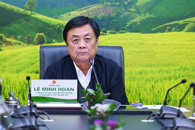 Bộ trưởng Lê Minh Hoan đề nghị các tỉnh tập trung cho Đề án phát triển bền vững 1 triệu ha lúa. Ảnh: Quỳnh Chi.