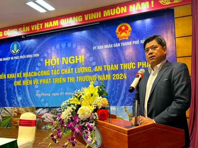 Thứ trưởng Bộ NN-PTNT Trần Thanh Nam chủ trì hội nghị. Ảnh: CTV.