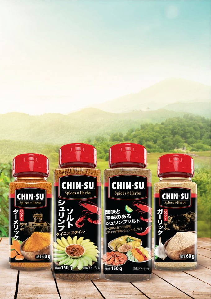 Bộ gia vị bột & hạt đặc sản CHIN-SU lần đầu tiên có mặt tại Foodex.