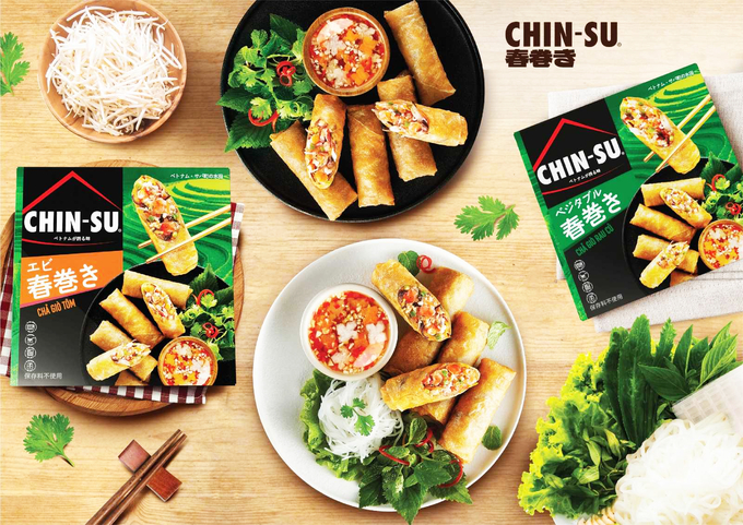 Chả giò CHIN-SU mang hương vị chả giò đặc sản Việt Nam.