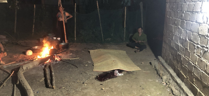 Hiện trường vụ án giết người tại xã Nậm Cần (huyện Tân Uyên, Lai Châu). Ảnh: C.A.