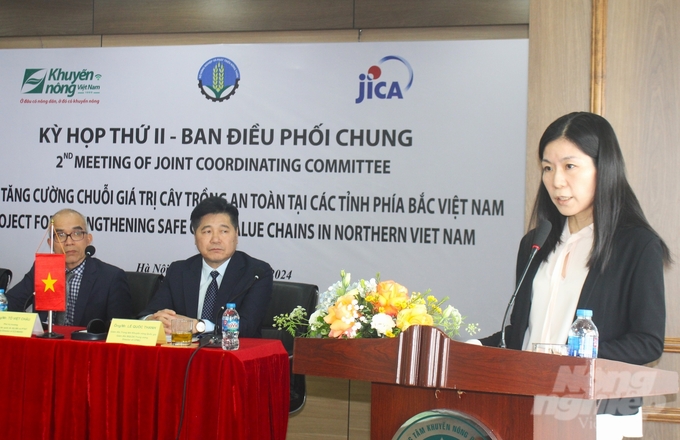 According to Deputy Chief Representative of JICA Vietnam Ms. Yoko Takebayashi, the Project demonstrates the Ministry of Agriculture and Rural Development and JICA's enduring partnership. Photo: Trung Quan. 
