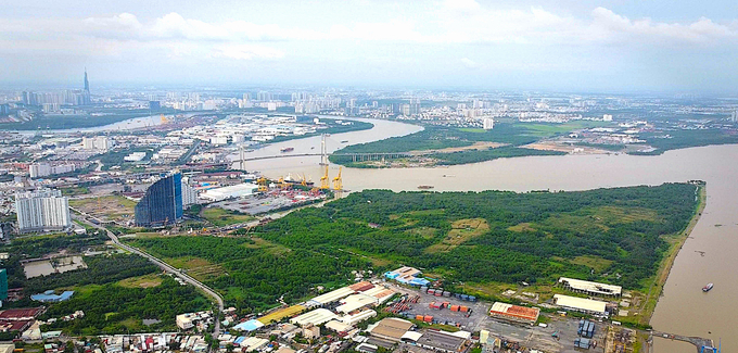 Dự án Khu công viên Mũi Đèn Đỏ và nhà ở đô thị (còn gọi là dự án Saigon Peninsula) của Vạn Thịnh Phát. Ảnh: HT.