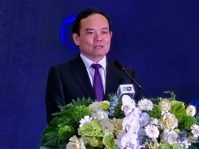 Phó Thủ tướng Trần Lưu Quang phát biểu tại hội nghị.