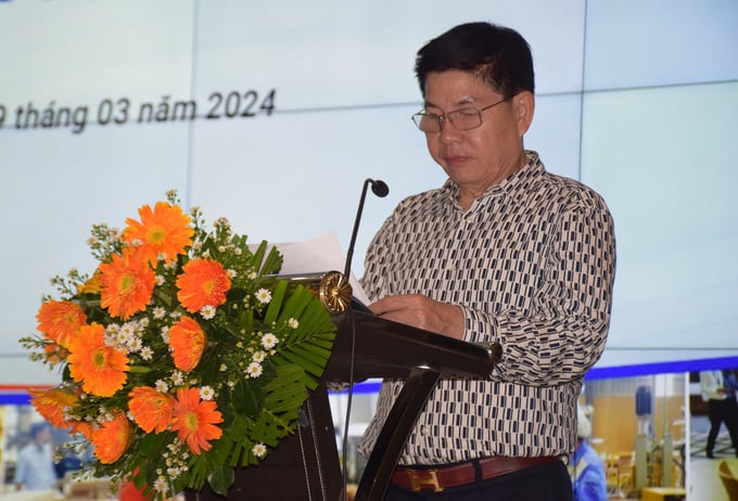 Ông Đỗ Xuân Lập, Chủ tịch Hiệp hội Gỗ và Lâm sản Việt Nam, nhận diện những thách thức mà ngành gỗ phải đối mặt trong năm 2024. Ảnh: V.Đ.T.