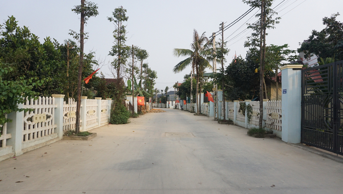 Đường làng, ngõ xóm tại xã Xuân Thọ được mở rộng khang trang sạch đẹp. Ảnh: Quốc Toản.