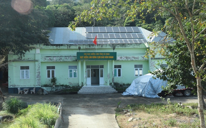 Headquarters of the Forest Ranger Department of Hon Khoai island cluster. Photo: Mai Phuong.