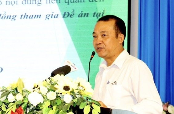 Ông Lê Văn Đông, Phó Giám đốc Sở NN-PTNT Trà Vinh cho biết tỉnh cố gắng mỗi xã có 1 tổ khuyến nông cộng đồng. Ảnh: HT.