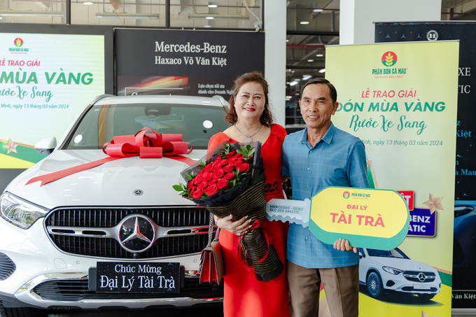 Đại lý Tài Trà là khách hàng may mắn tiếp theo trúng Giải Đặc biệt ô tô Mercedes Benz GLC200 4Matic trị giá hơn 2,3 tỷ đồng.