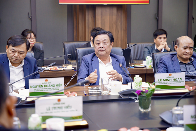 Bộ trưởng Bộ NN-PTNT Lê Minh Hoan cho rằng phải lượng hóa được chuỗi giá trị cũng như đo lường được giá sản phẩm nông sản trên một đơn vị diện tích.