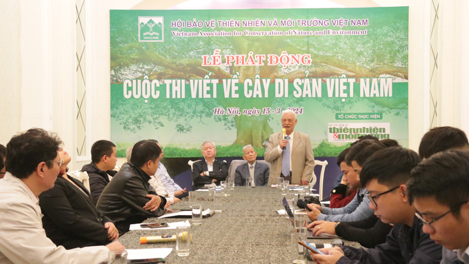 Toàn cảnh Lễ phát động 'Cuộc thi viết về cây di sản Việt Nam'. Ảnh: Thảo Phương.